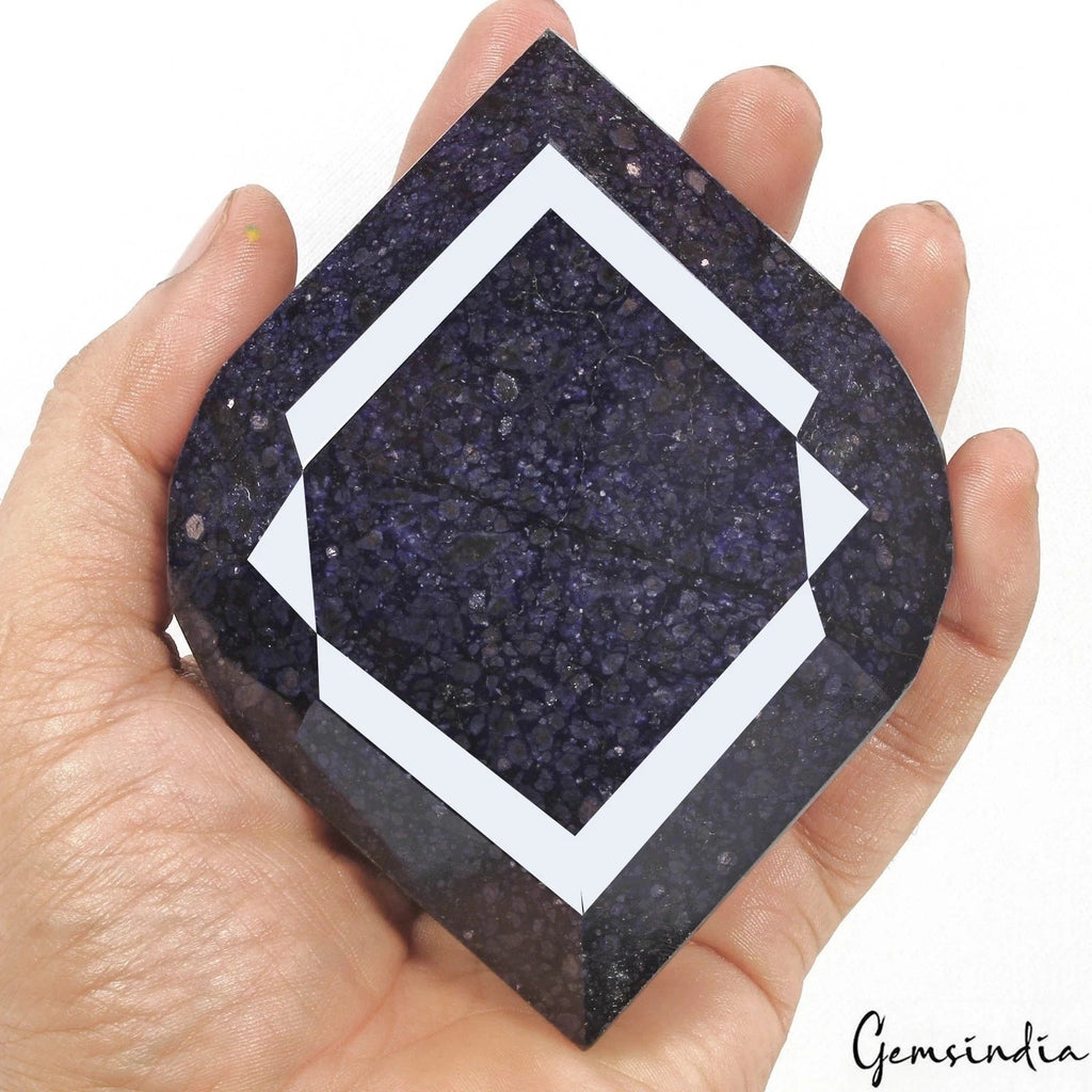 Blue Sapphire Loose Gemstone, Color Enhanced — 117 x 90 x 40mm, 3560 Ct