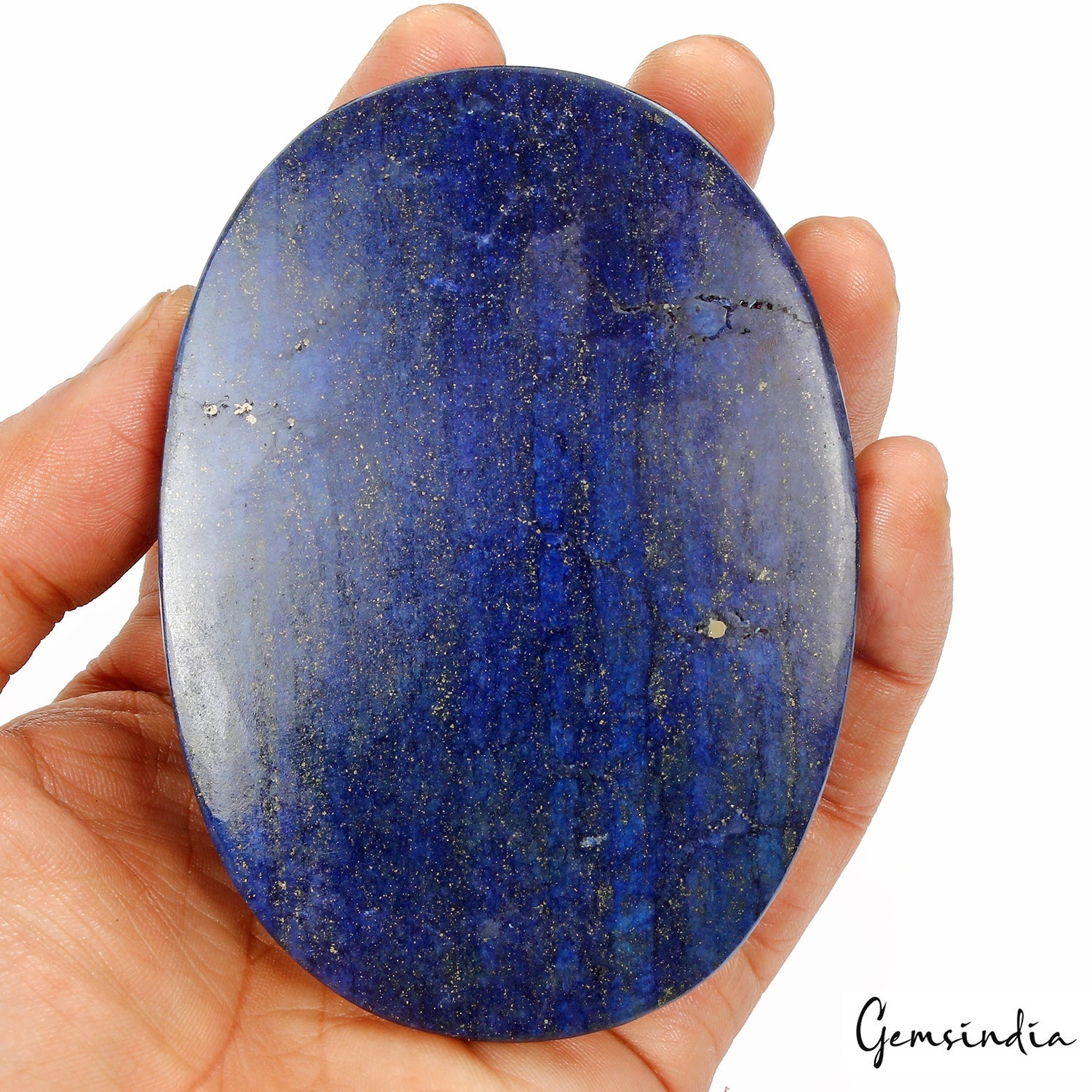 2000 Ct Natural Blue Lapis Lazuli Oval Cabochon Museum Size Gemstone 100x72x34mm