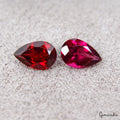 Genuine Rhodolite Garnet Pear Cut 6x4mm- High Quality Pink-Red Faceted Stones