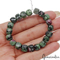 Ruby Beaded Strand, Untreated, MULTI COLOR — 7mm to 9mm, 105.00 Ct, Madagascar