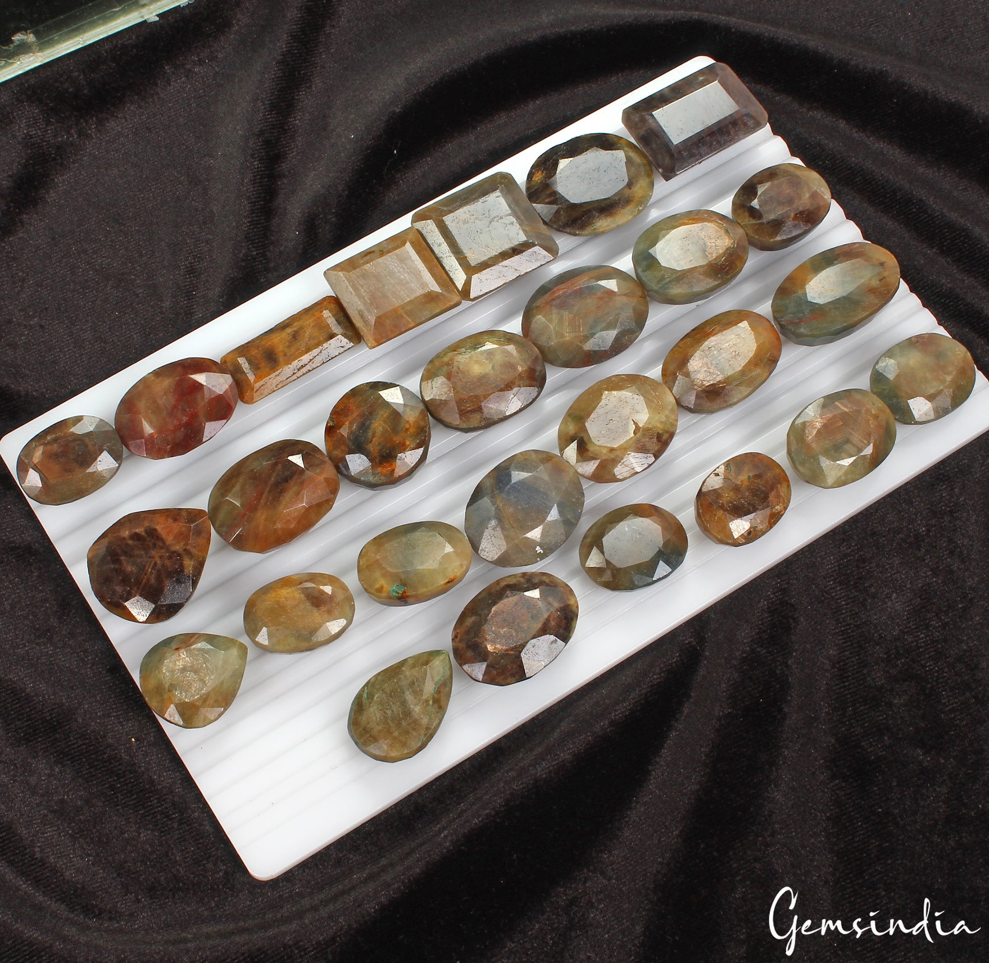2400Ct Natural Sapphire 24-33mm Mix Faceted Untreated Huge Loose Gemstone 27 Pcs