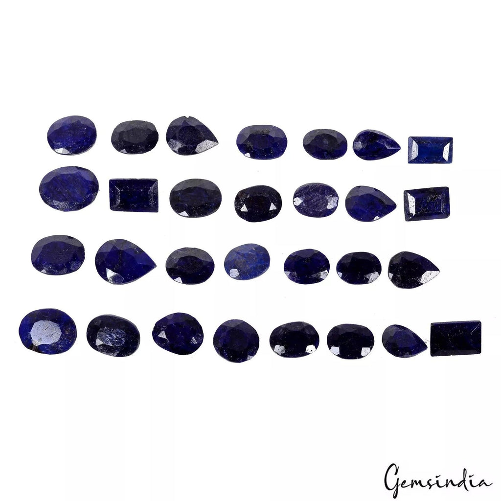 29 Pc Natural Blue Sapphire Mix Cut Loose 13-19mm Jewelry Kind Gemstones~ 340 Ct
