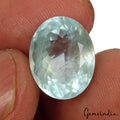 Certified 9.15Ct Green Santa Maria Aquamarine Gem From Brazil 100% Natural Color