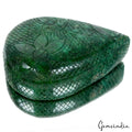 Emerald Carving, Pear carved, Color Enhanced — 140 x 100 x 47mm, 5800 Ct, Zambia