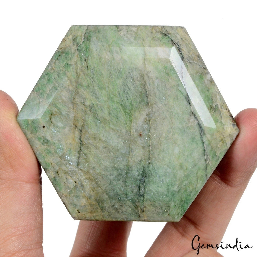 Huge 2150 Cts Natural Brazilian Green Emerald Hexagon Cut Loose Museum Size Gem