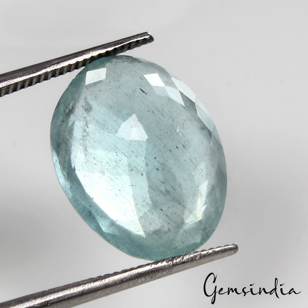 Brazilian Natural 7.80Ct Santa Maria Blue Aquamarine Oval Cut Certified Gemstone