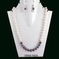 Pearl Necklace, Untreated, White — 5mm to 8mm, 282.50 Ct