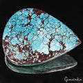 300 Ct Natural Blue Spiderweb USA Arizona Turquoise Pear Cab Loose Huge Gemstone
