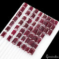 Certified 700 Ct/52 Pc Natural African Red Ruby Loose Emerald Cut Ring Size Gems