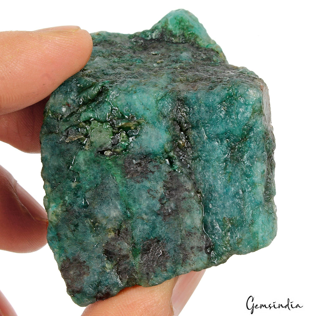630 Ct Natural Green Brazilian Emerald Uncut/Raw Rough Museum Size Loose Gems