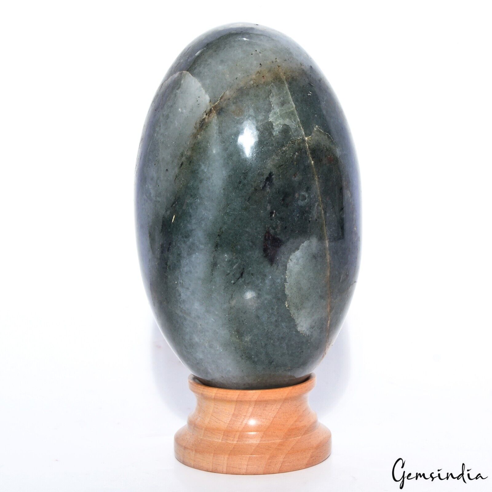 Agate Loose Gemstone, Untreated, Green — 4.7x2.8 Inch, 4500 Ct, Madagascar
