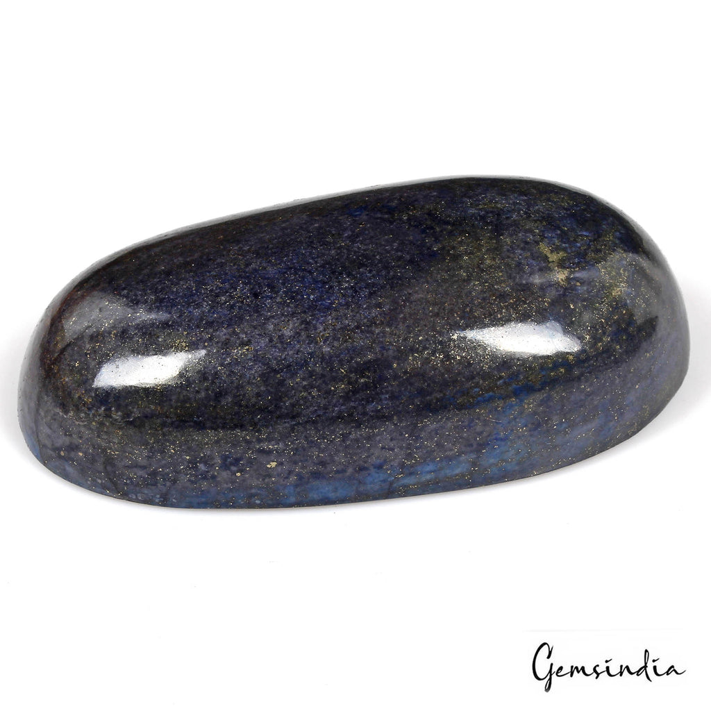 940 Ct Natural Blue Lapis Lazuli Gold Pyrite Oval Cab Huge Loose Earth Mined Gem