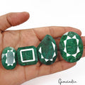 620 Ct/4 Pcs Natural Brazilian Bottle Green Emerald Mixed Cut Huge Loose Gem Lot