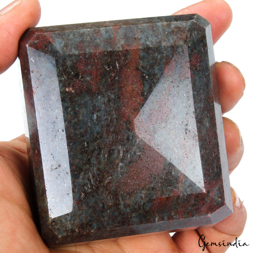 2440 Ct Natural Untreated Ruby Kyanite Octagon Cut Earth Mined Museum Size Gem