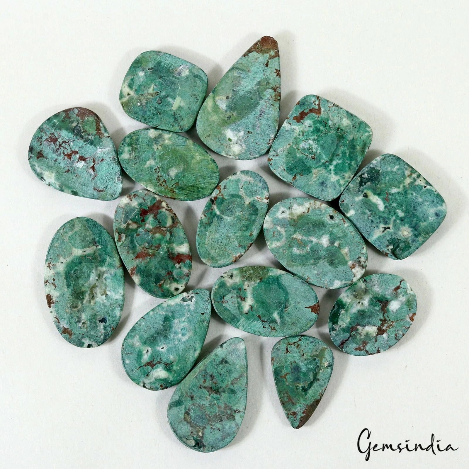 600 Cts Natural Chrysocolla Top Quality Untreated Gems Wholesale Lot ~ 25mm-40mm