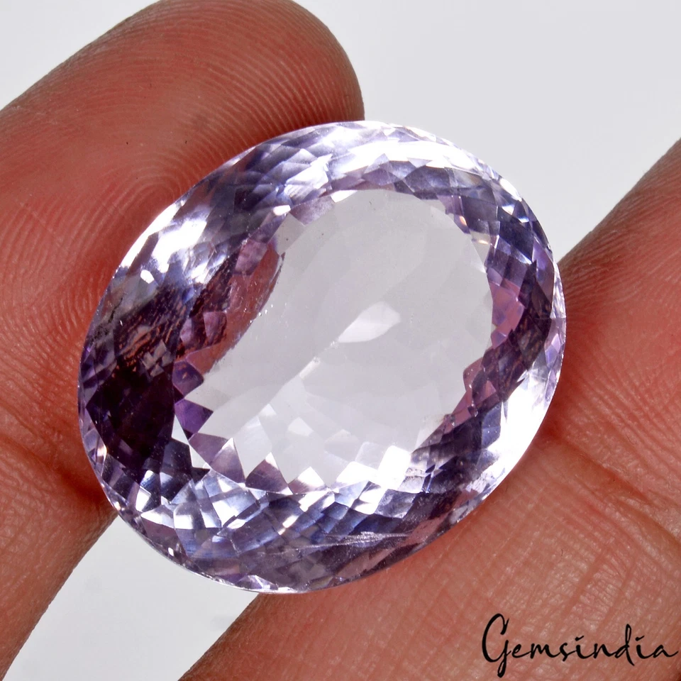 38 Ct Certified Natural Jumbo Amethyst Bolivia None Treatment Full Fire & Clean