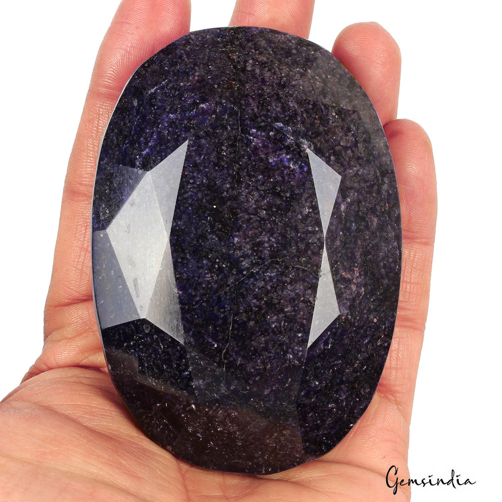 1800 Ct Natural Blue Sapphire Earth Mined Huge Size Loose Oval Cut Faceted Gems