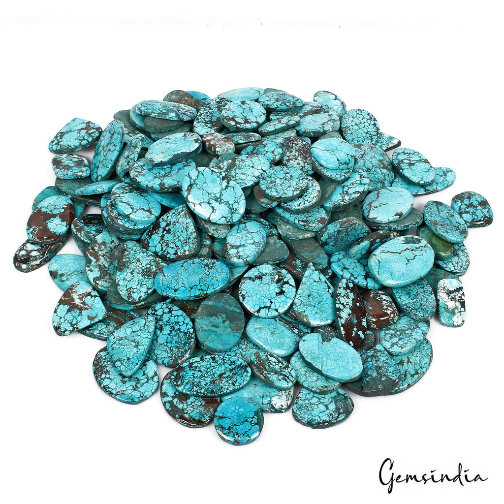 AA Top Natural Turquoise Cabochon Mix Shape 2.5 Kilo Wholesale Gemstone 200 Pcs
