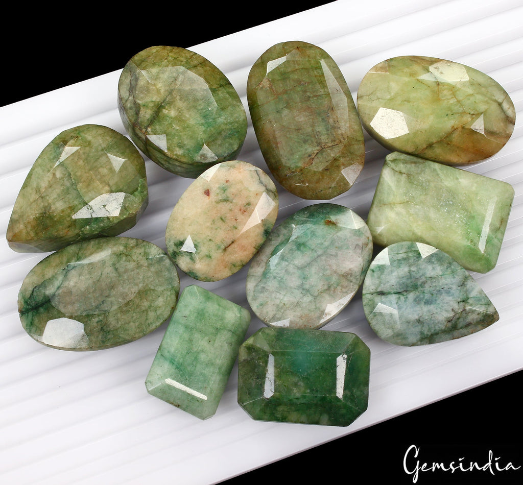 1700 Cts Natural Brazilian Emerald Mix Cut Earth Mined Gems Wholesale Bulk Lot