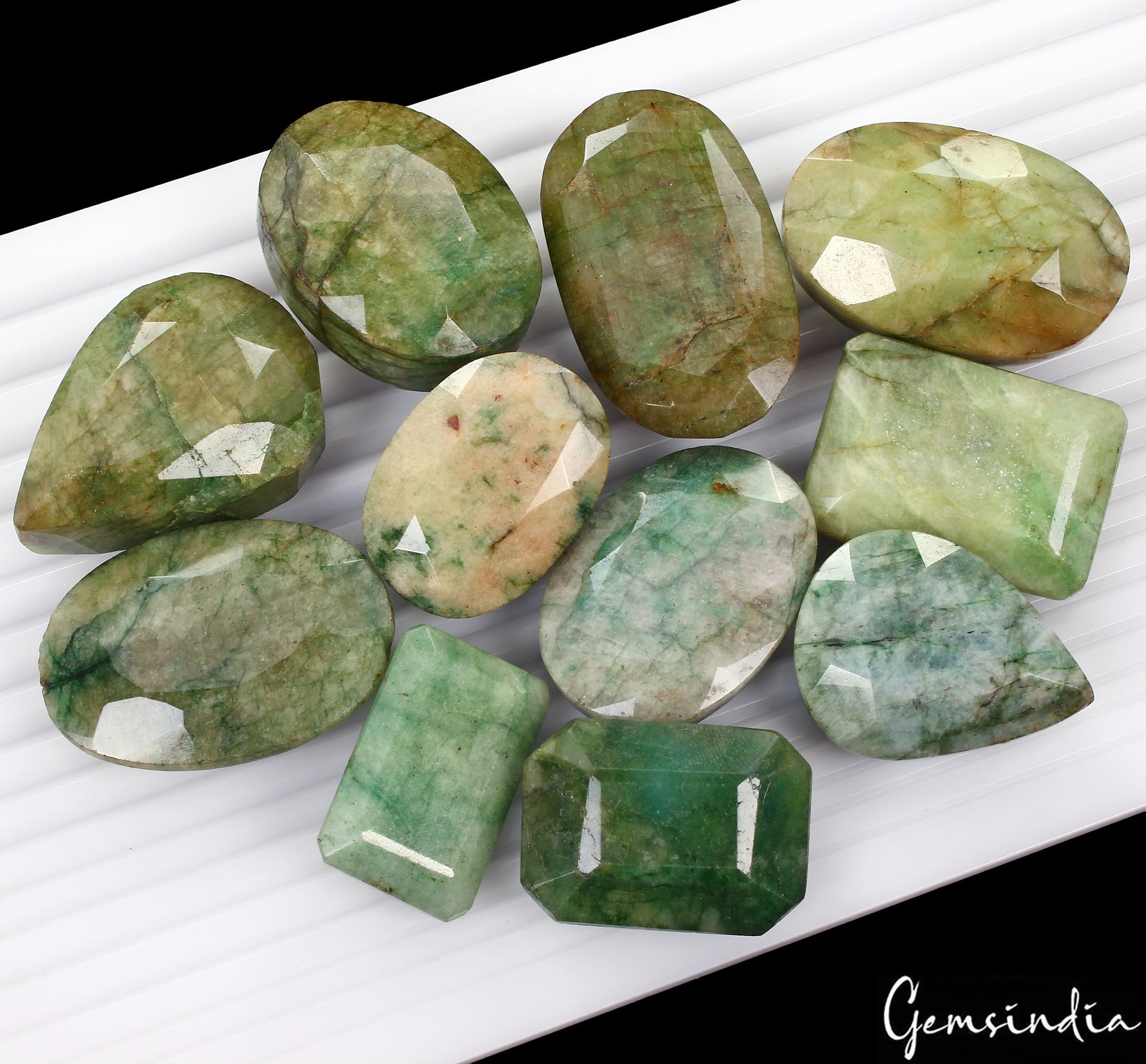 1700 Cts Natural Brazilian Emerald Mix Cut Earth Mined Gems Wholesale Bulk Lot