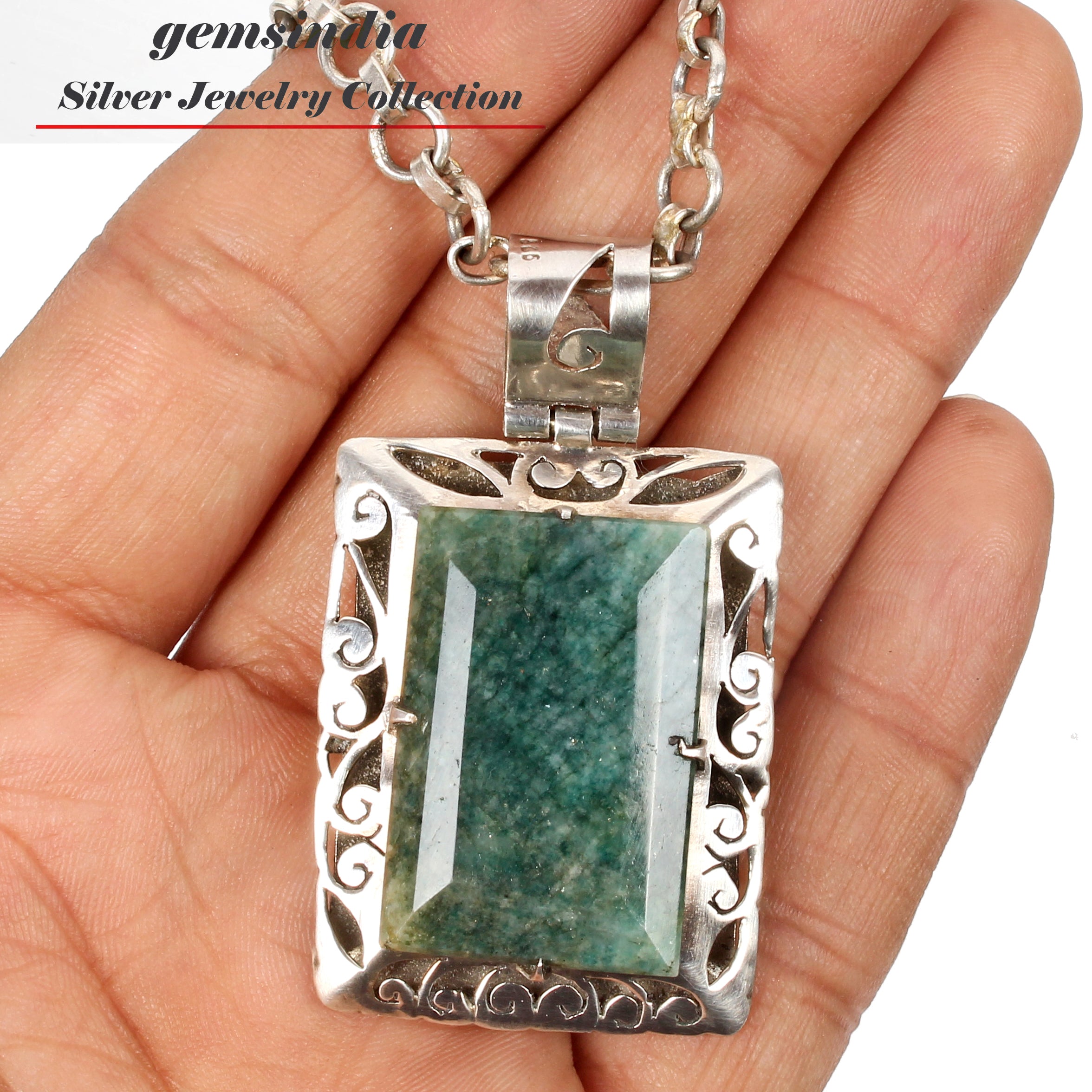 Emerald Loose Gemstone, Green — 54x31x14mm, 117.80 Ct (23.50 g)