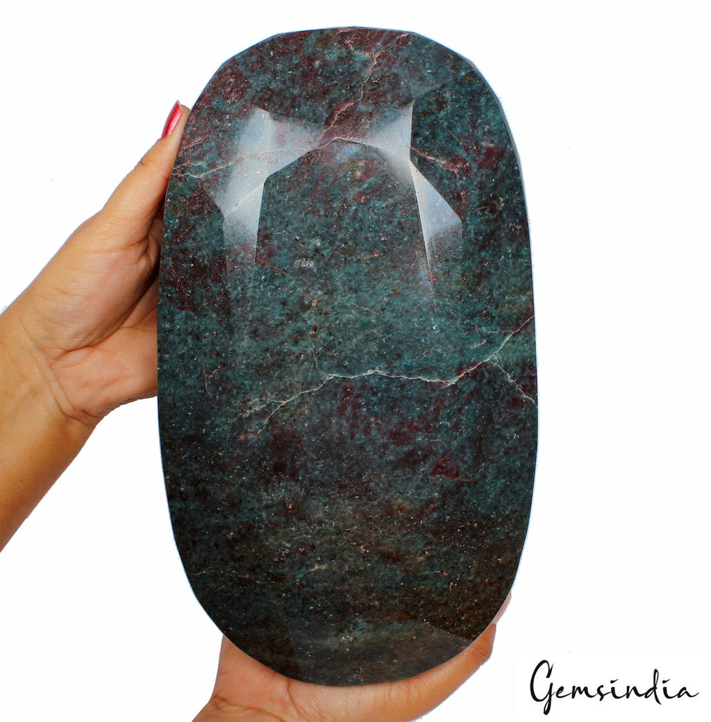 7.7 Kg Natural Ruby Kyanite Oval Cut Huge Rare Untreated Earth Mined Gemstone NM