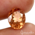 Certified 3.50 Cts Natural Unheated Peach Orange Tourmaline Oval Gem For Ring