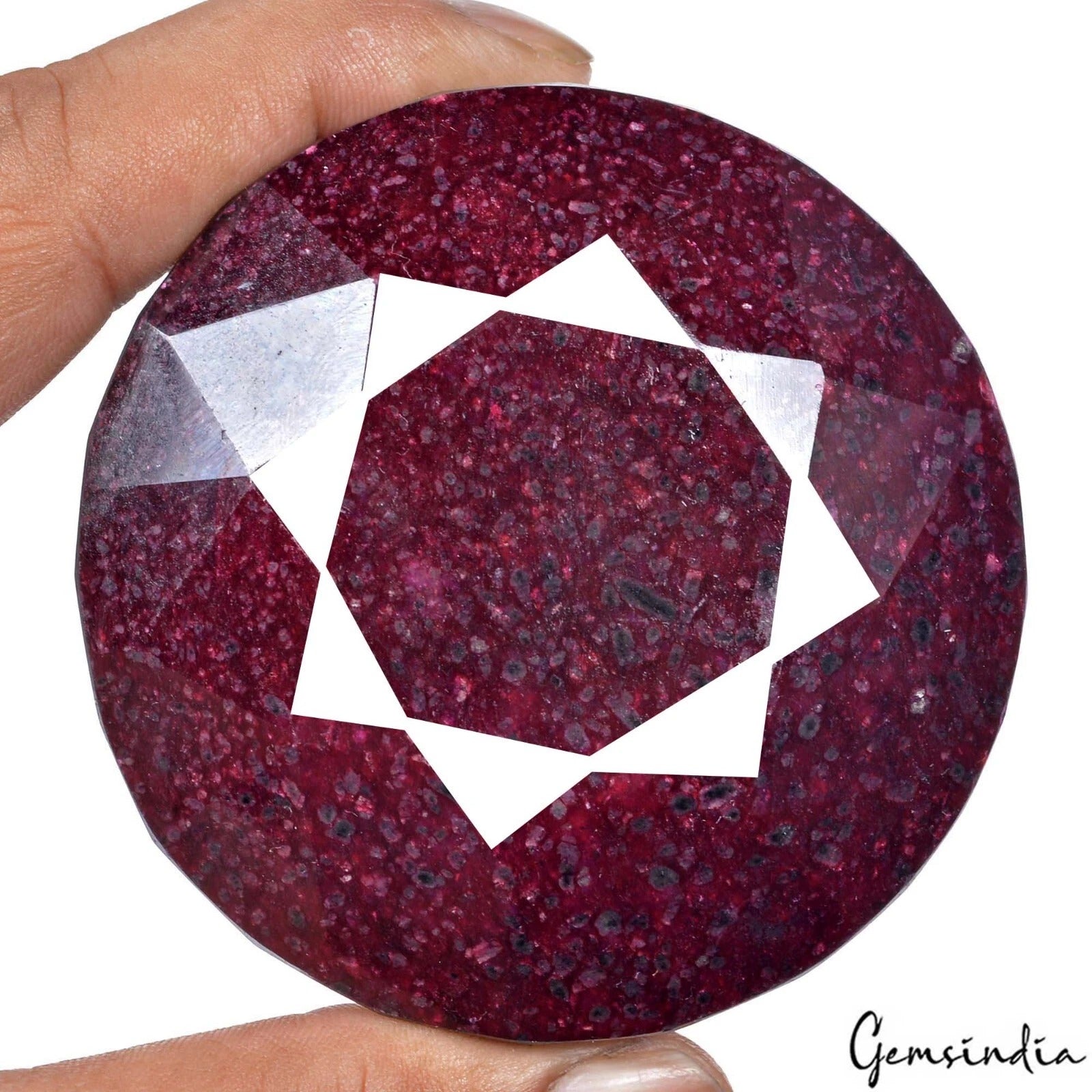 1950 Cts Natural Ruby Huge Size Round Cut Earth Mined Gemstone From Madagascar