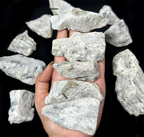 1 Kilo/13 Pcs Natural Rutilated Quartz Rough Crystal Mineral Gemstones Specimens
