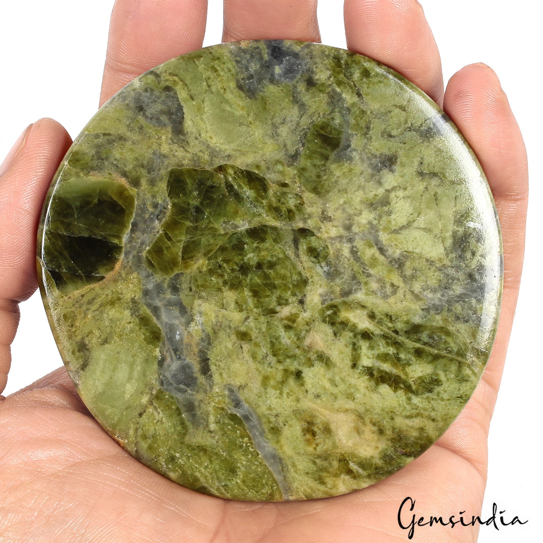 1620 Ct Natural Green Vessonite Round Hand Carved Earth Mined Huge Loose Gems
