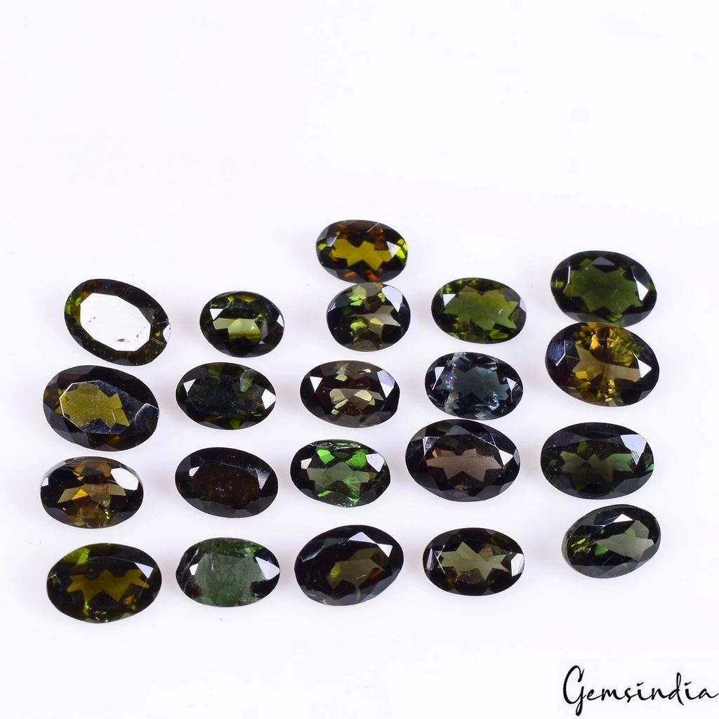 Natural Green Tourmaline 5-7mm Oval Cut Loose Unheated Mozambique Gemstones~21 P