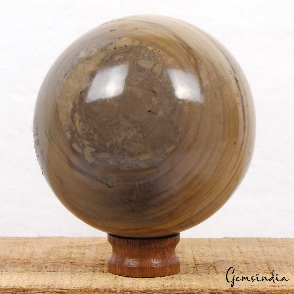 3630 Ct Natural Untreated Forest Agate Heling Crystal Mineral Sphere With Stand