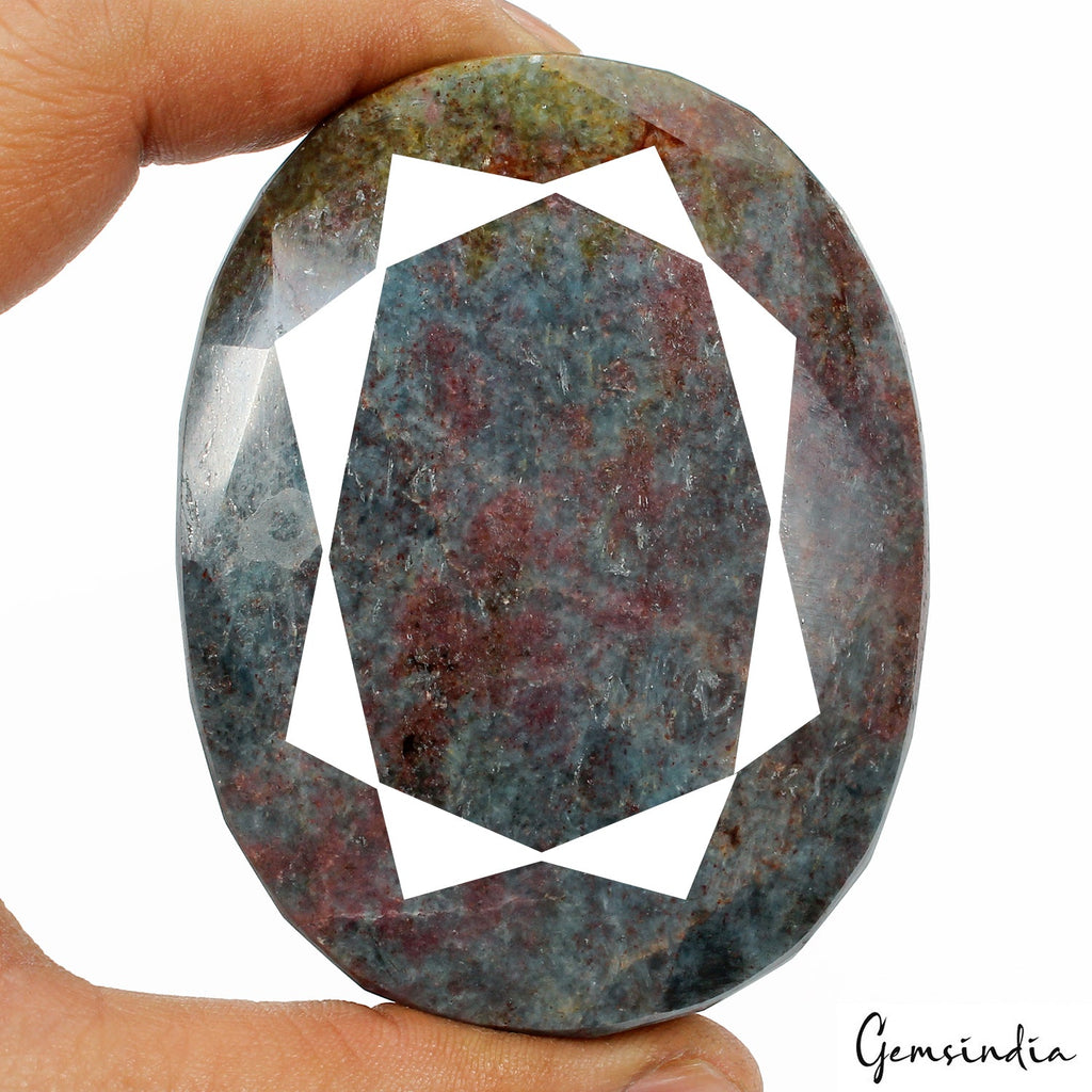 2230 Ct Natural Untreated Ruby Kyanite Oval Cut Huge Gemstone From Madagascar