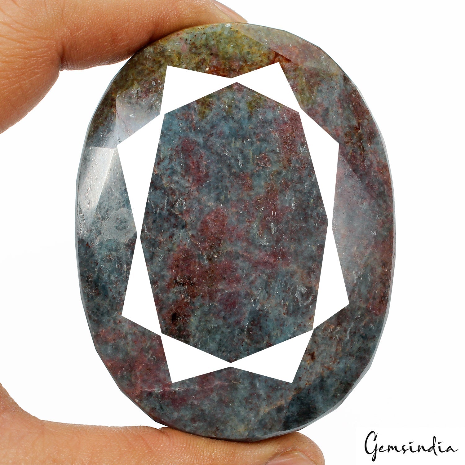 2230 Ct Natural Untreated Ruby Kyanite Oval Cut Huge Gemstone From Madagascar