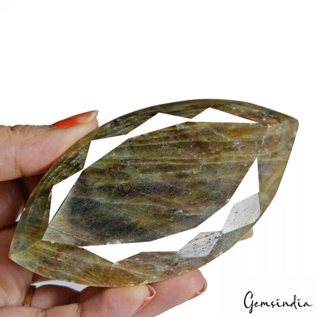 Sapphire Loose Gemstone, Untreated, Brown — 118 x 58 x 17mm, 1100 Ct