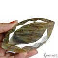 Sapphire Loose Gemstone, Untreated, Brown — 118 x 58 x 17mm, 1100 Ct