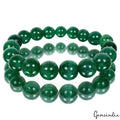 123.30 Ct Natural Brazilian Emerald Round Cab Drilled Handmade Bracelet 6.5 Inch