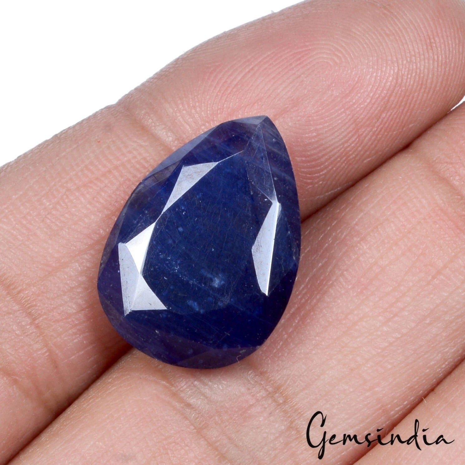 Ceylon Sapphire Loose Gemstone, Heated, Blue — 20 x 15 x 7mm, 22.30 Ct, Sri Lanka