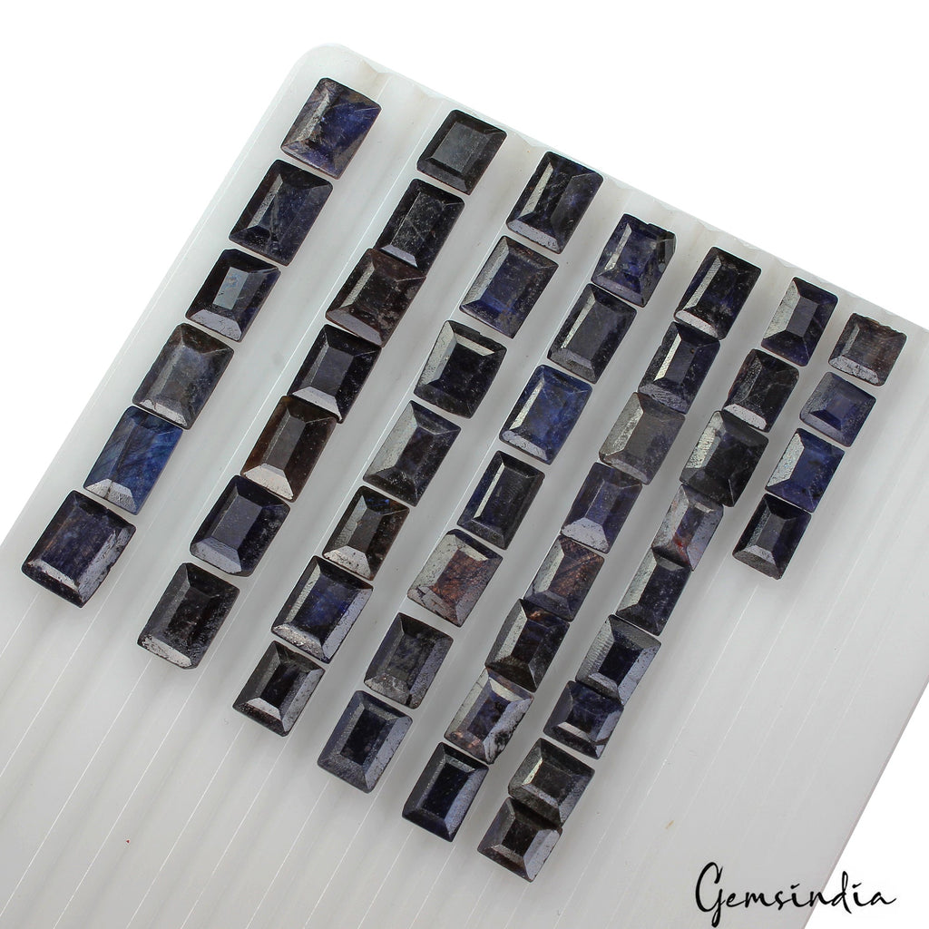360 Ct Natural Blue Sapphire Baguette Faceted Cut Loose Wholesale Gems Lot 48 Pc