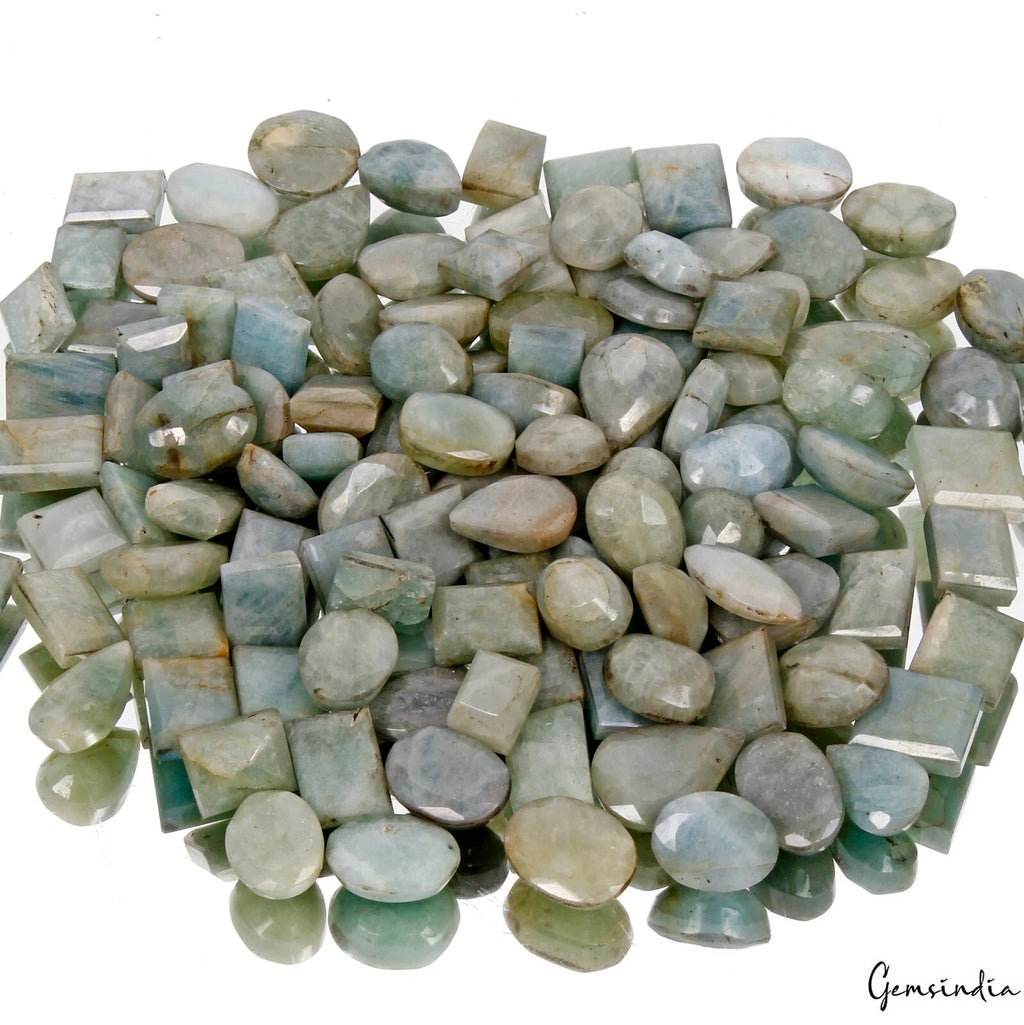 Green Beryl Lot, Loose Gemstone, Untreated — 120 Pieces, 12mm to 24mm, 1800 Ct, Brazil