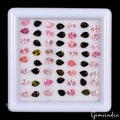 55 Pcs Natural Tourmaline Multi Color 4x3mm Pear Cut Loose Gemstones~ 8.65 Cts