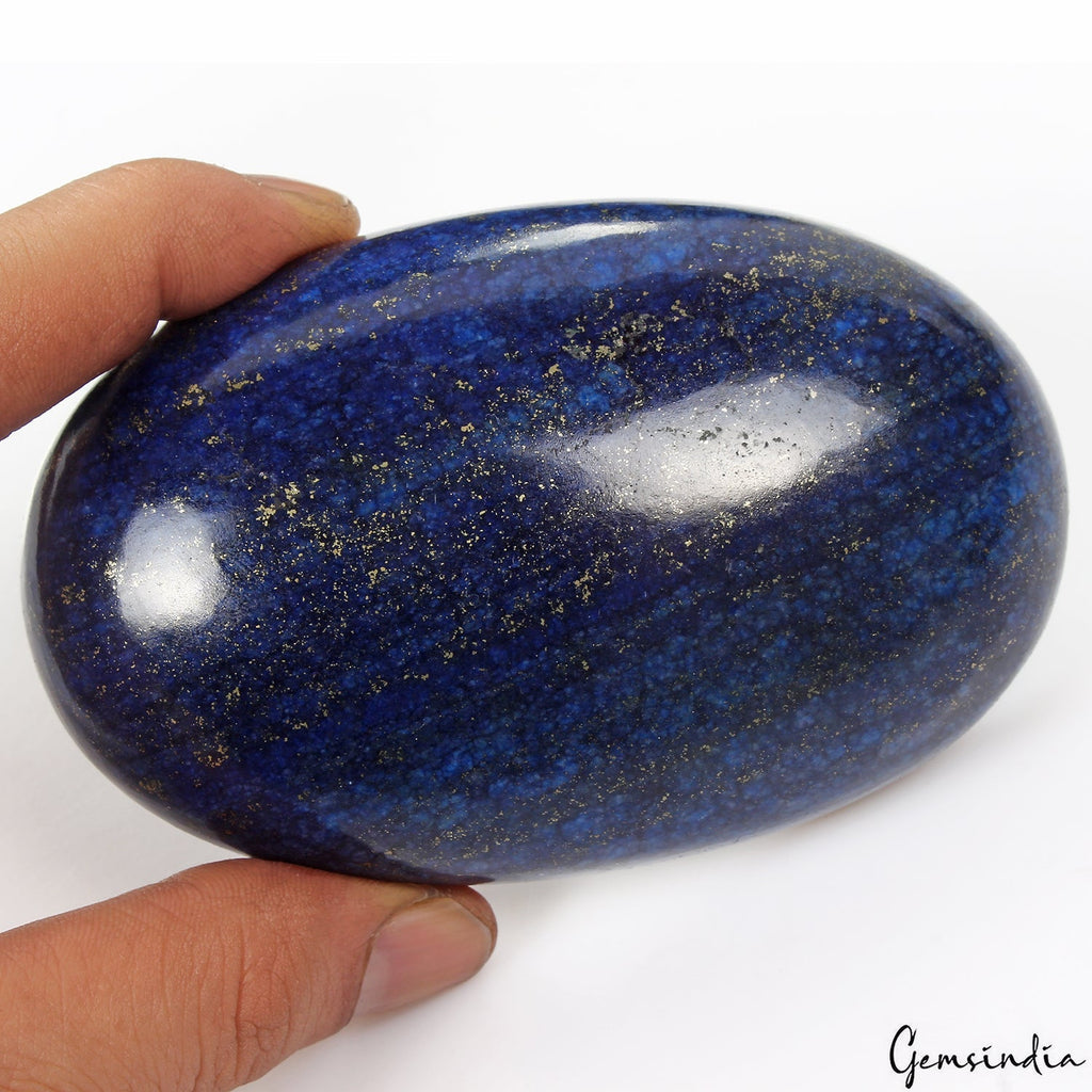 1770 Ct Natural Gold Flecks Blue Lapis Lazuli Oval Cabochon Huge Museum Size Gem
