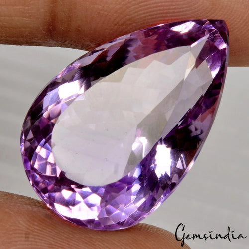 Amethyst Loose Gemstone, Untreated — 25 x 17 x 13mm, 34.20 Ct