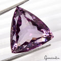 VVS 23.80 Ct Natural Purple Amethyst Dazzling Trillion Untreated Loose Gemstone