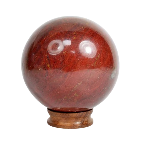 Red Jasper Sphere, Untreated — 2.9 Inch in diameter, 0.596 Kg (2980 Ct), Madagascar