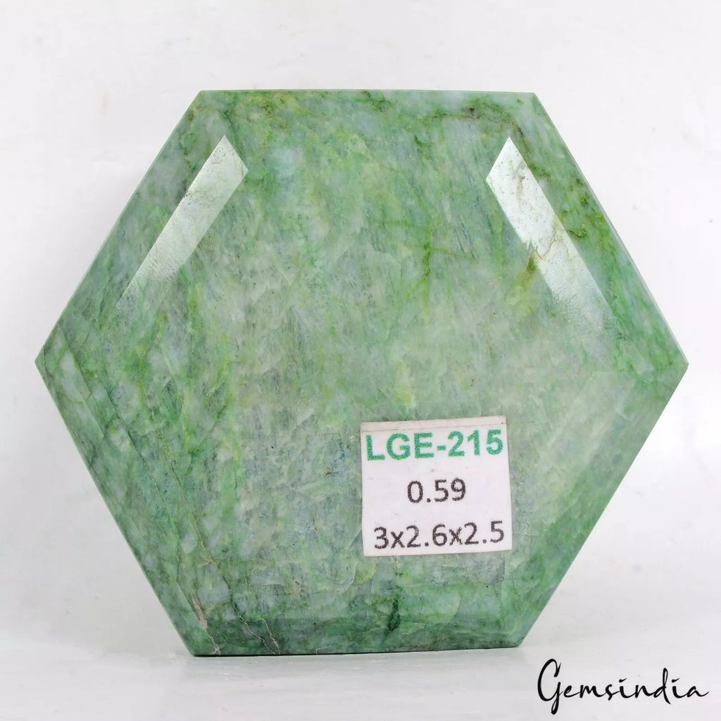 Museum Size 2950 Ct Natural Brazilian Green Emerald Hexagon Cut Loose Huge Gem