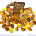 3500 Cts Natural Amazing Yellow Brown Onyx Wholesale Gemstone Lot Mix Cabochon