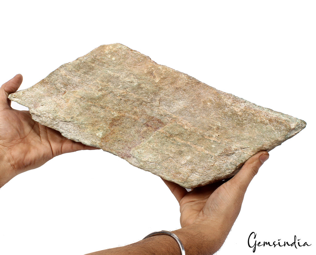 Huge 3.3kg Green Aventurine Slab 16.8"Gallery Grade Polished Specimen back Rough