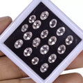 Morganite Lot, Loose Gemstone, Oval Cut, Untreated — 18 Pieces, 6mm to 7mm, 12.20 Ct, Brazil
