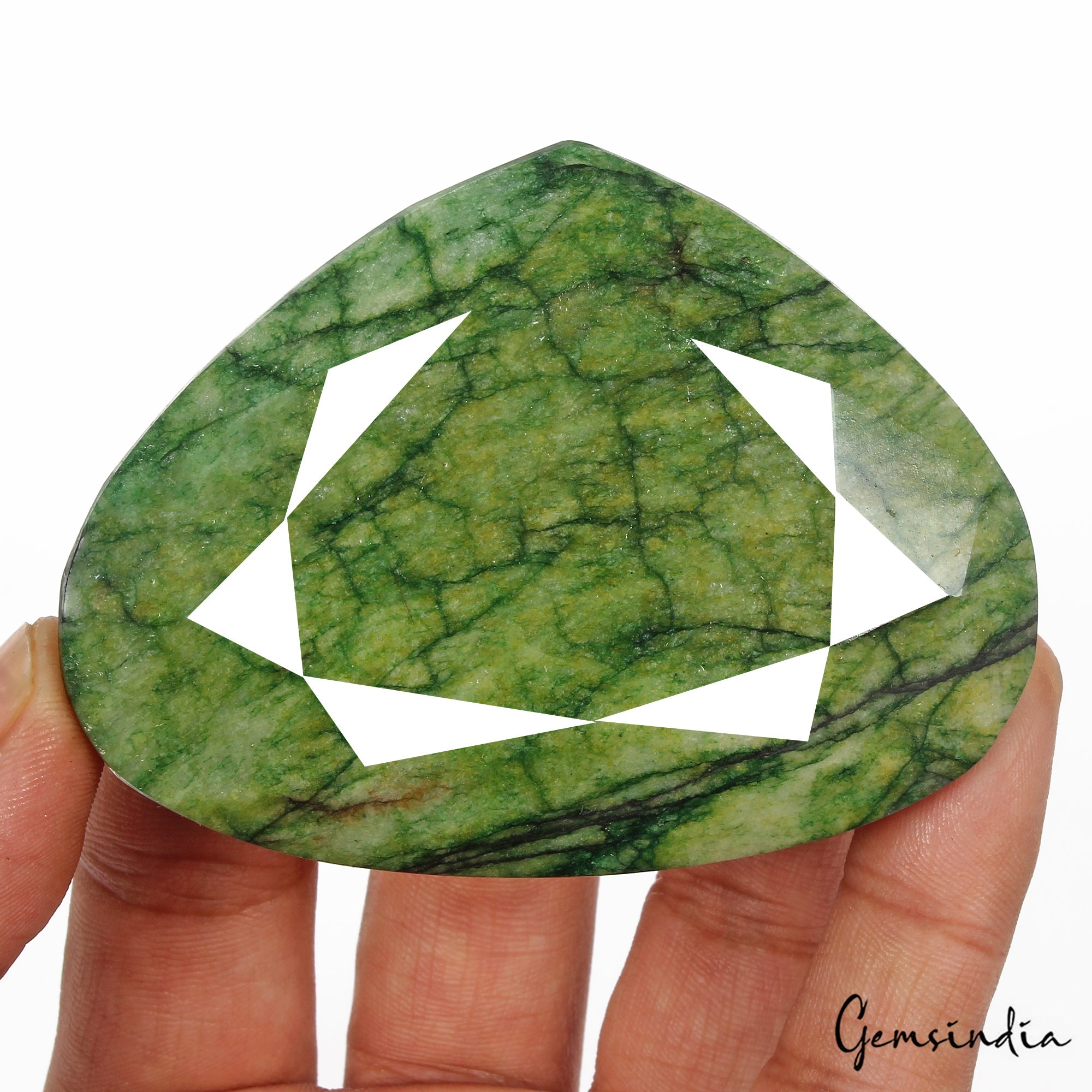 700 Cts Natural Brazilian Green Emerald Pear Cut Huge Size Loose Earth mined Gem